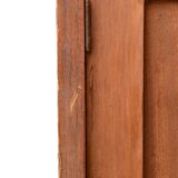 Solid wood confiturier, marquetry door, and marble top, 40x42x80cm.