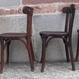 Chaises bistrot Baumann, années 50. (Lot de 4)
