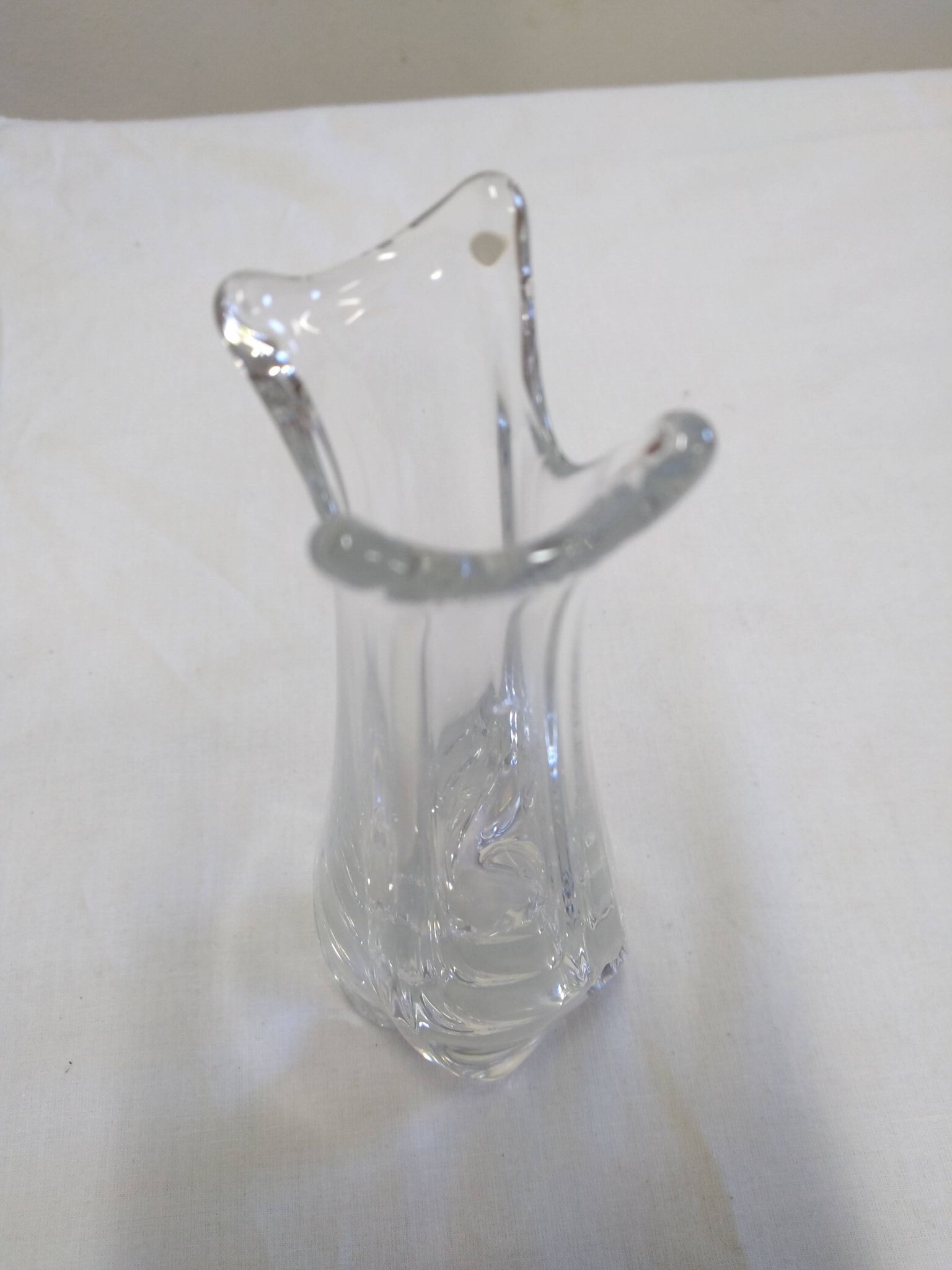 Daum crystal soliflore signed