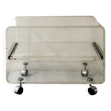 Hi-fi TV unit - coffee table in plexiglass by D. Lange, Roche Bobois 1970