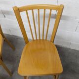 Set of 4 Baumann bistro chairs model 153 stamped 1981.