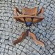 Victorian oak swivel armchair