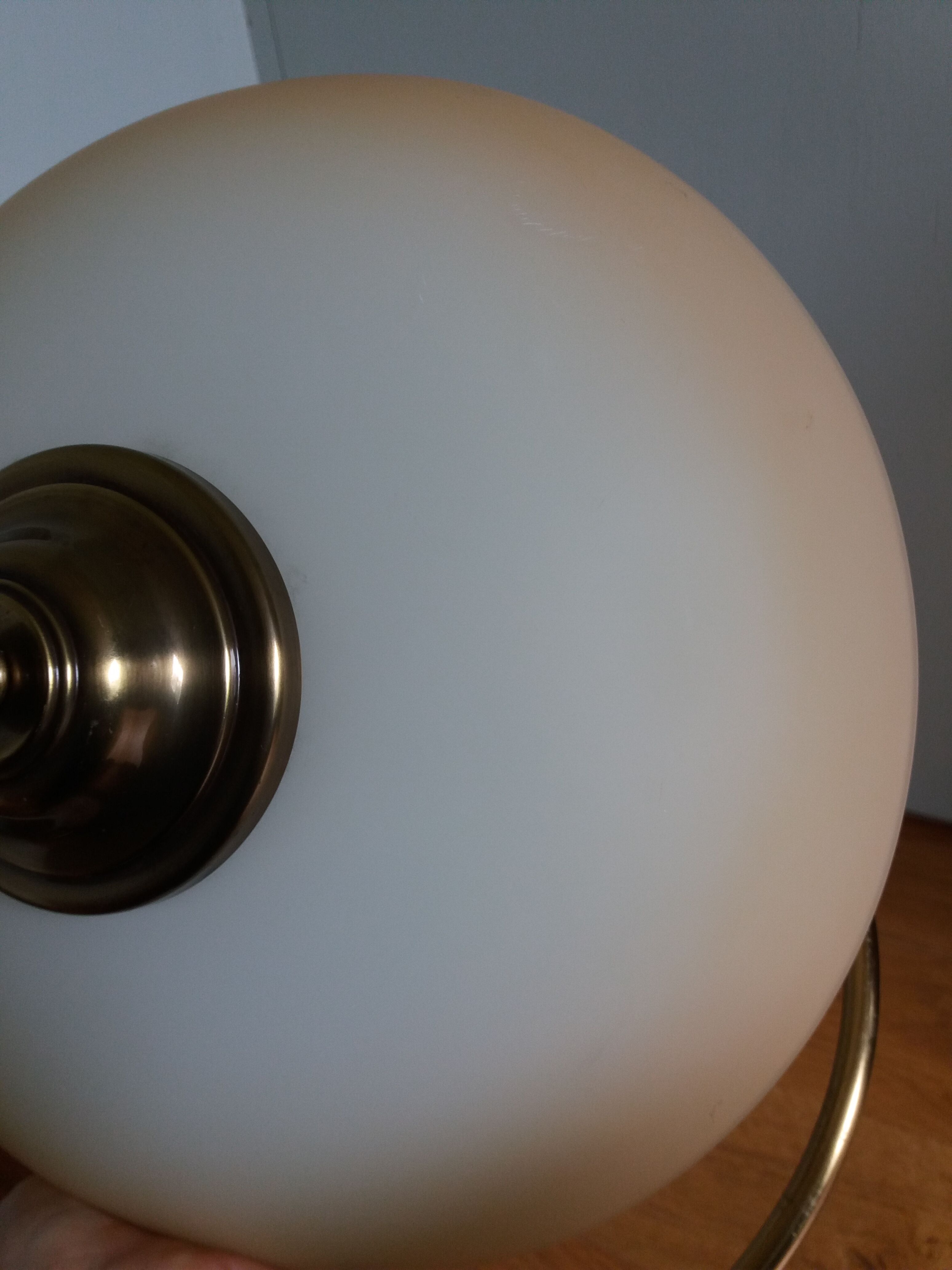Ceiling lamp suspension brand C.V.L model Cogolin glass and brass