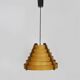 Scandinavian pendant light by Linus Bopp Limbach in pine slats. 1960s