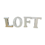 Zinc letters l o f t