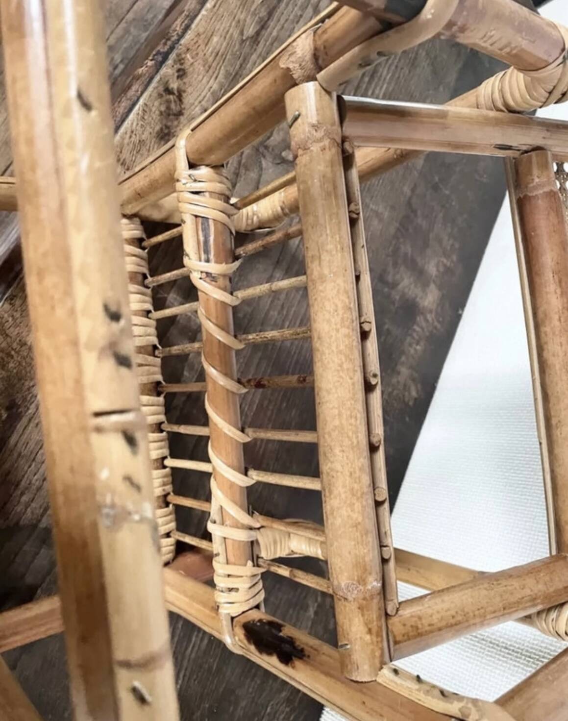 Child's rattan armchair