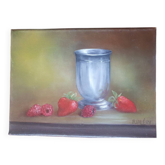 Small still life painting
