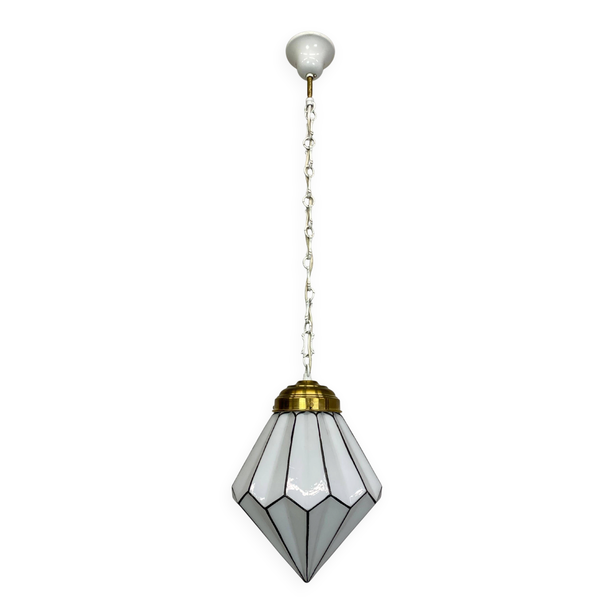 Cubist Art Deco pendant