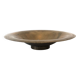 Old golden brass fruit bowl