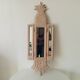 Miroir triptyque Art déco Ananas en bois sculpté