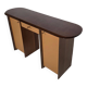 Artona cabinet/desk in walnut and burlwood, Maxalto, Italy, 1970s