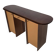 Artona cabinet/desk in walnut and burlwood, Maxalto, Italy, 1970s