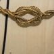 Vintage Twisted Wall Light Three Branches with Pendants