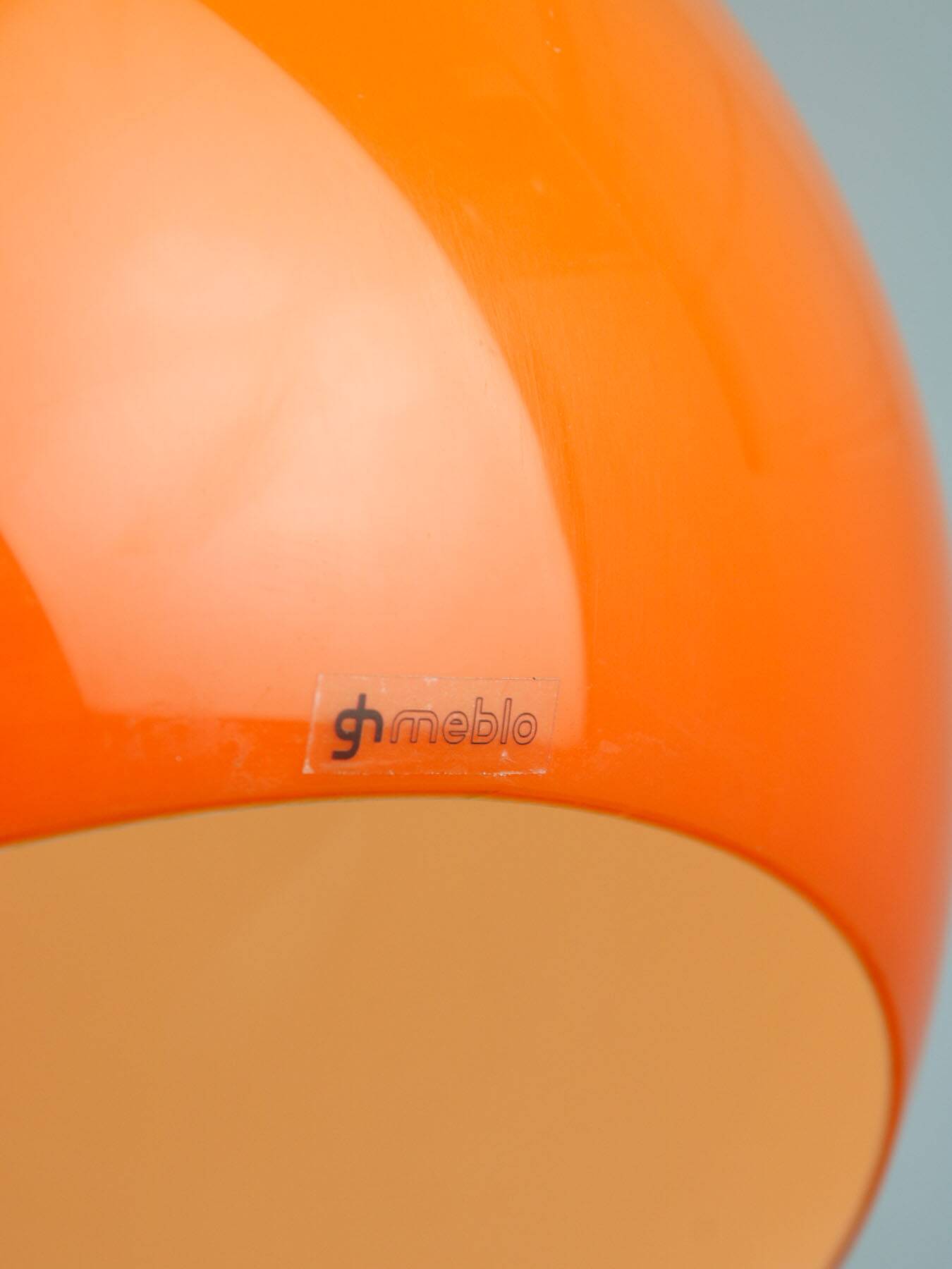 Space Age Orange Jolly Pendant Lamp from Guzzini, 1960s