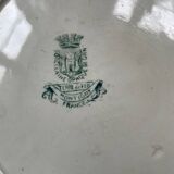 6 flat plates in opaque Gien porcelain, Montigny pattern