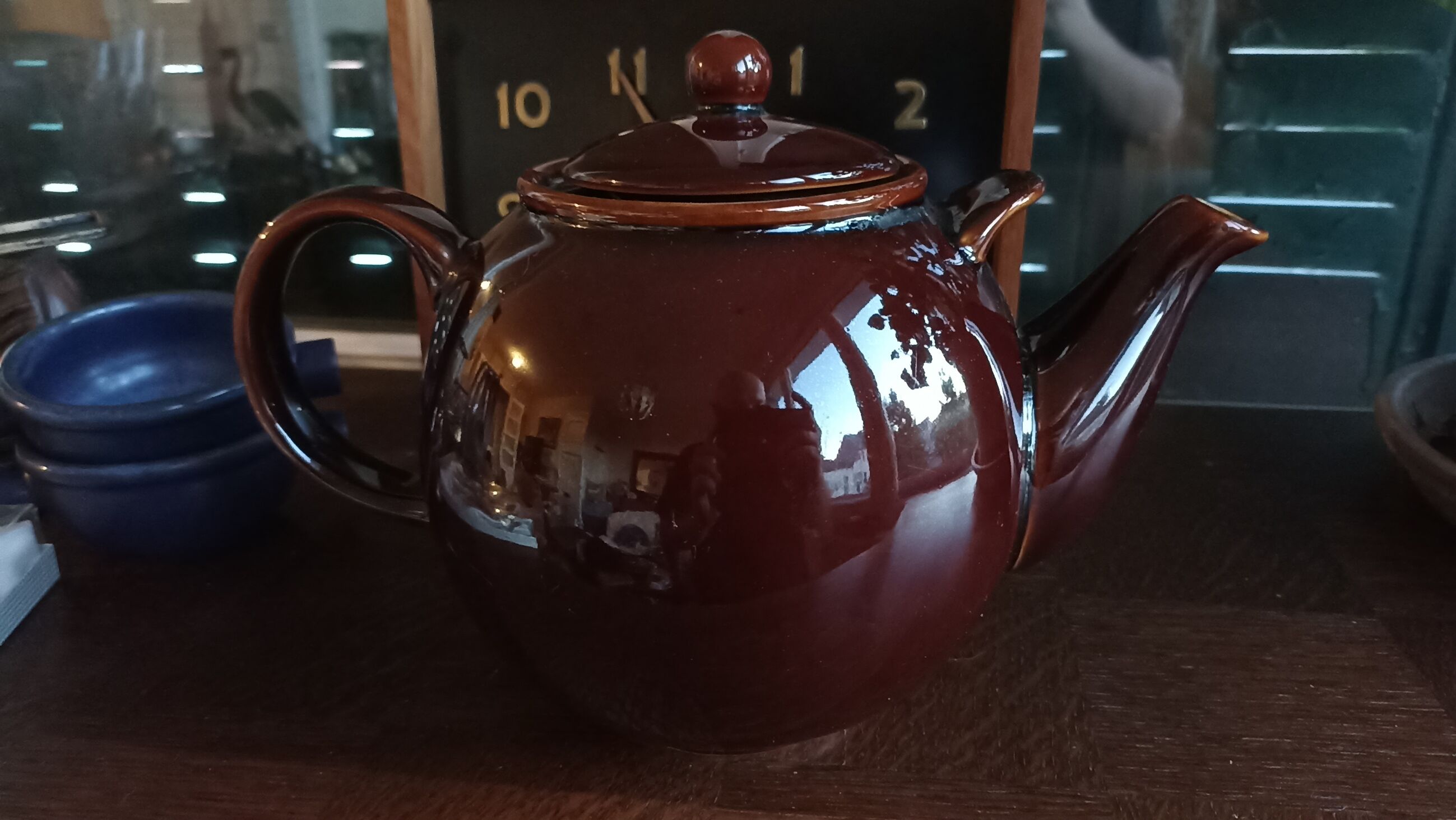 Vintage ceramic ball teapot