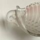 Moulded glass swan bowls