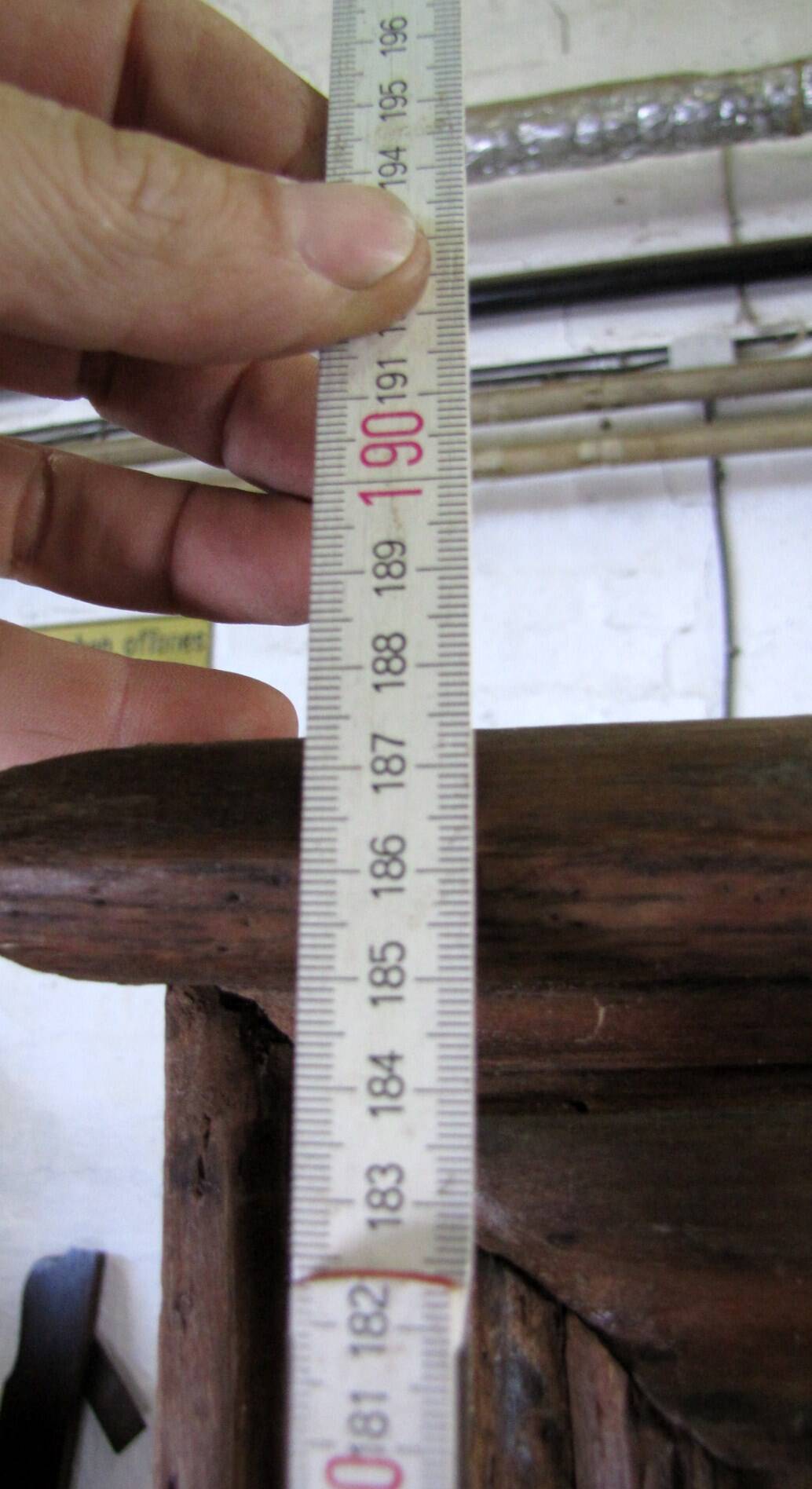 Antique baroque cabinet in solid oak