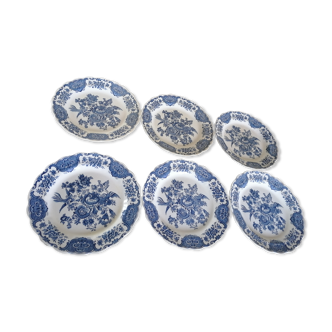 Lot of 6 flat plates Ridgway Staffordshire England
