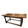 Table ancienne en bois naturel, style Louis XIII
