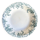 Plat rond creux St Amand & Hamage en terre de fer, service "Campanule"