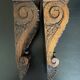 Carved wooden ornaments or consoles