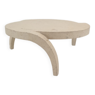 Mactan Stone or Fossil Stone Coffee Table, 1980's