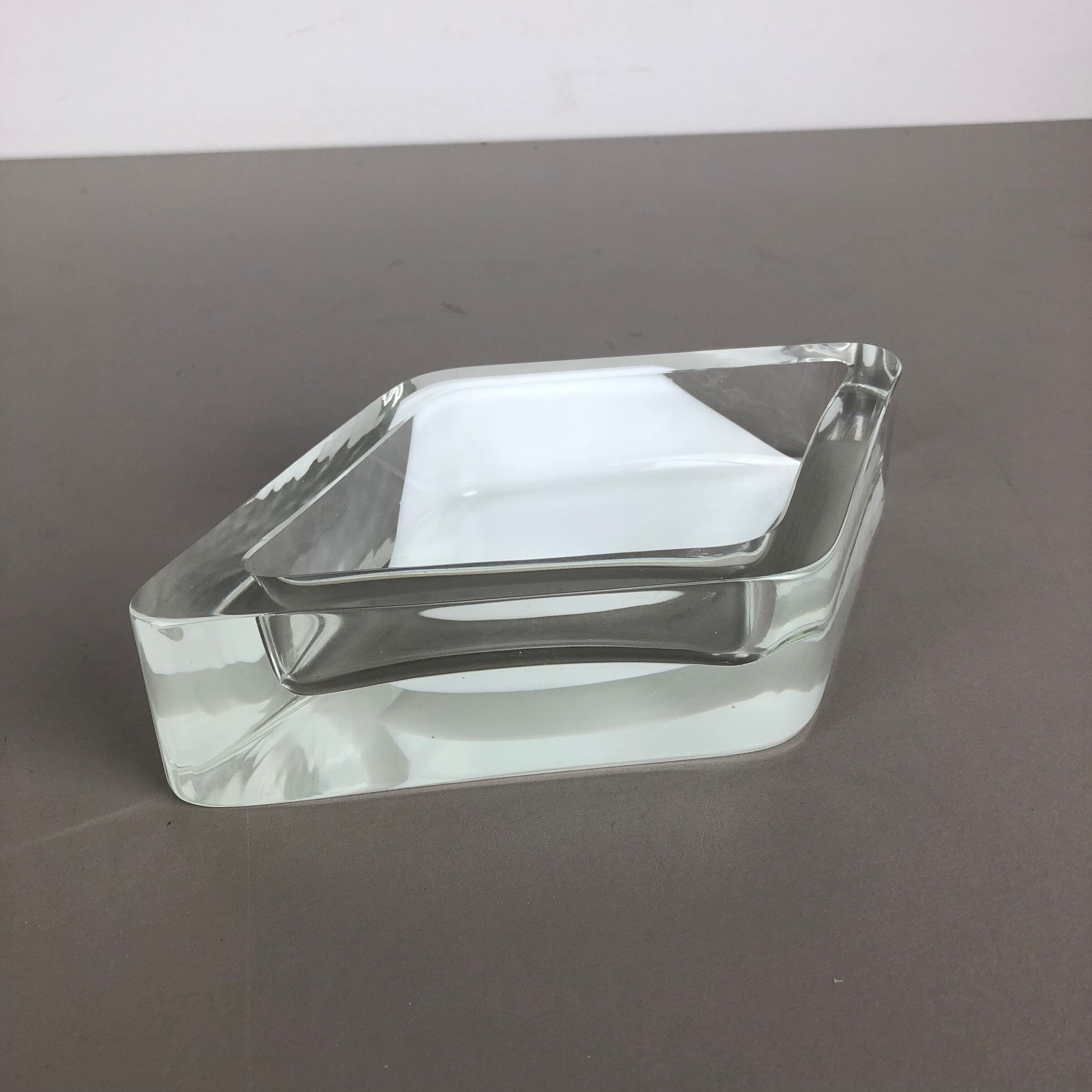 Murano glass shell bowl, Antonio da Ros, Cenedese, 1970