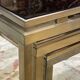 Set of 3 brass nesting tables by Guy Lefevre for Maison Jansen