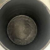 Black ceramic covered pot – Vallauris, 1950s