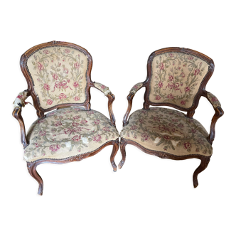 Louis XV armchairs in convertibles 1750 to reupholster