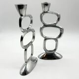 Pair of candlesticks "Circle" – Matthew Hilton, 1980s