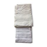 2 old white linen coats