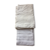 2 old white linen coats