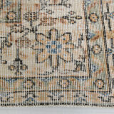 8x12 handmade orange foloral turkish rug 383x257cm