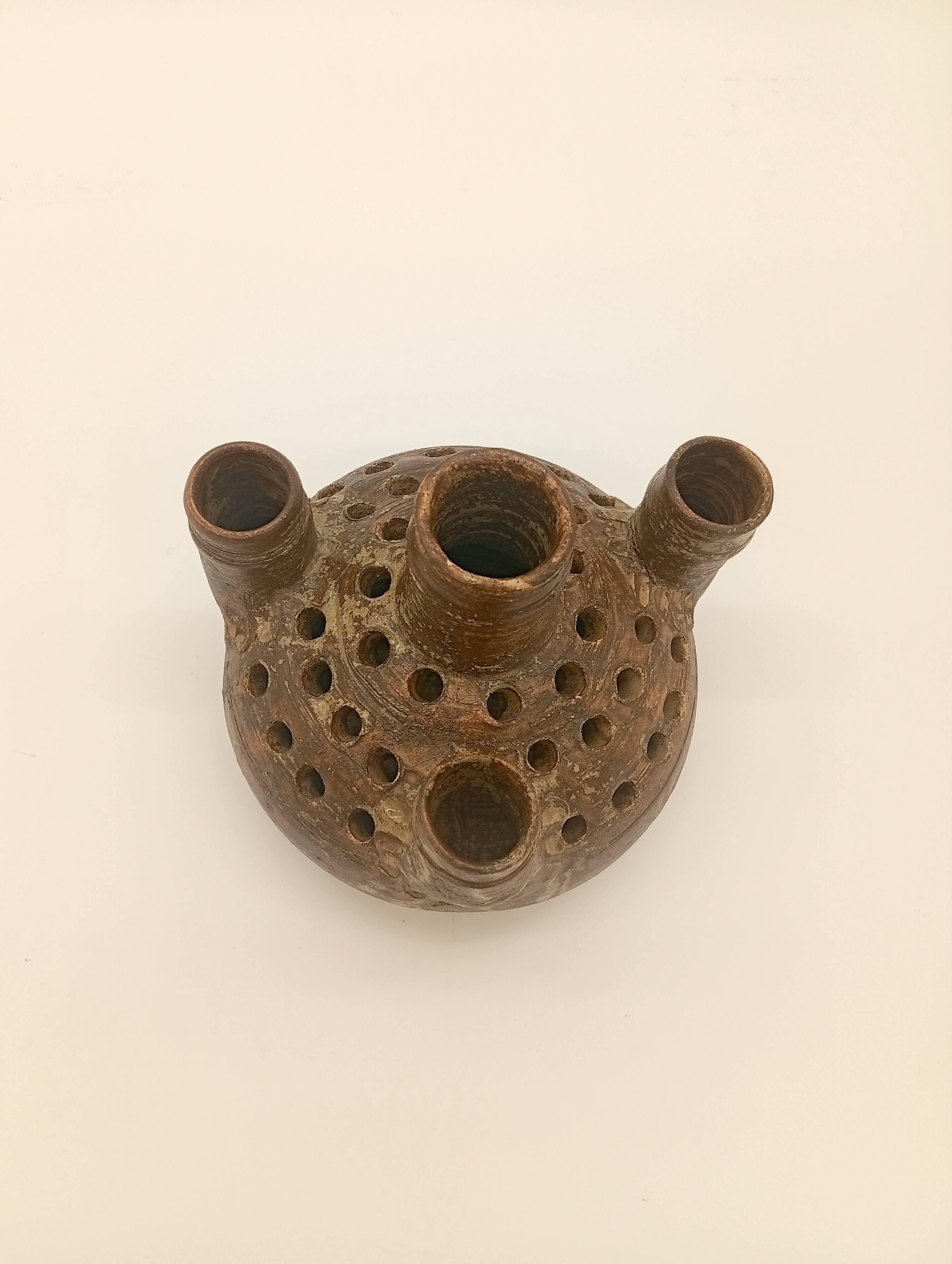 Vase Stoneware Multiple Fireplaces Pottery la Hulotte Caylus Ceramic Studio