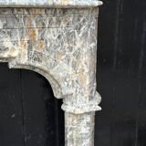 Regency fireplace in grey Ardennes marble, 18th century