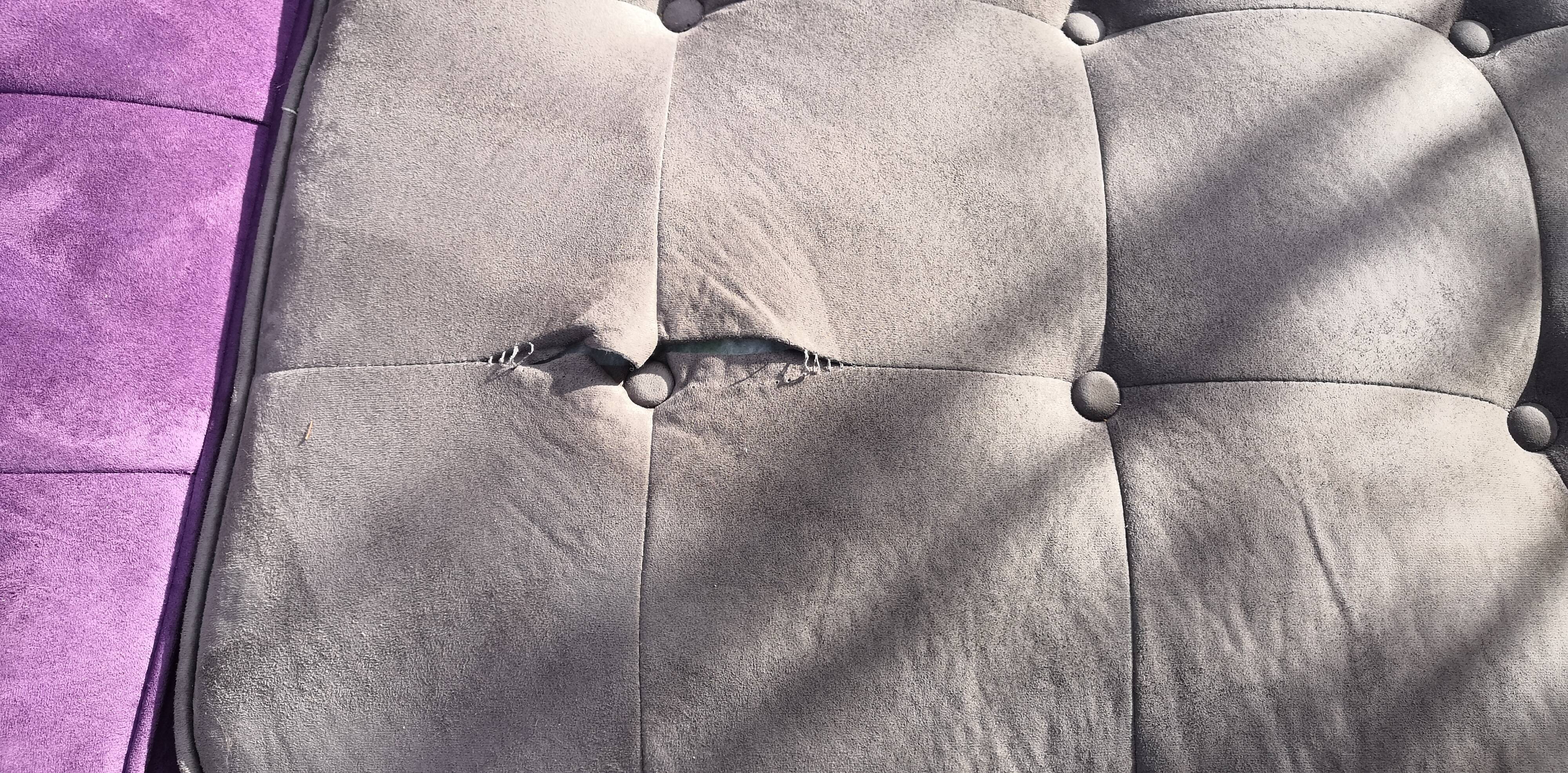 Modular vintage panoramic sofa 9 seats