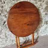 Faux Bamboo Folding Winemaker's Table - 1930s, Pine and Beech