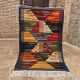 Small Moroccan rug, kilim picaso, flat woven rug, interior decoration