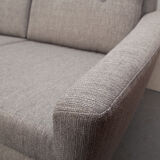 4 seater sofa danish in grey, restored
