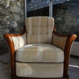 Pair of signed Jacques Leleu armchairs