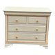Commode bohème chic Louis Philippe beige