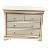 Bohemian chic Louis Philippe beige chest of drawers
