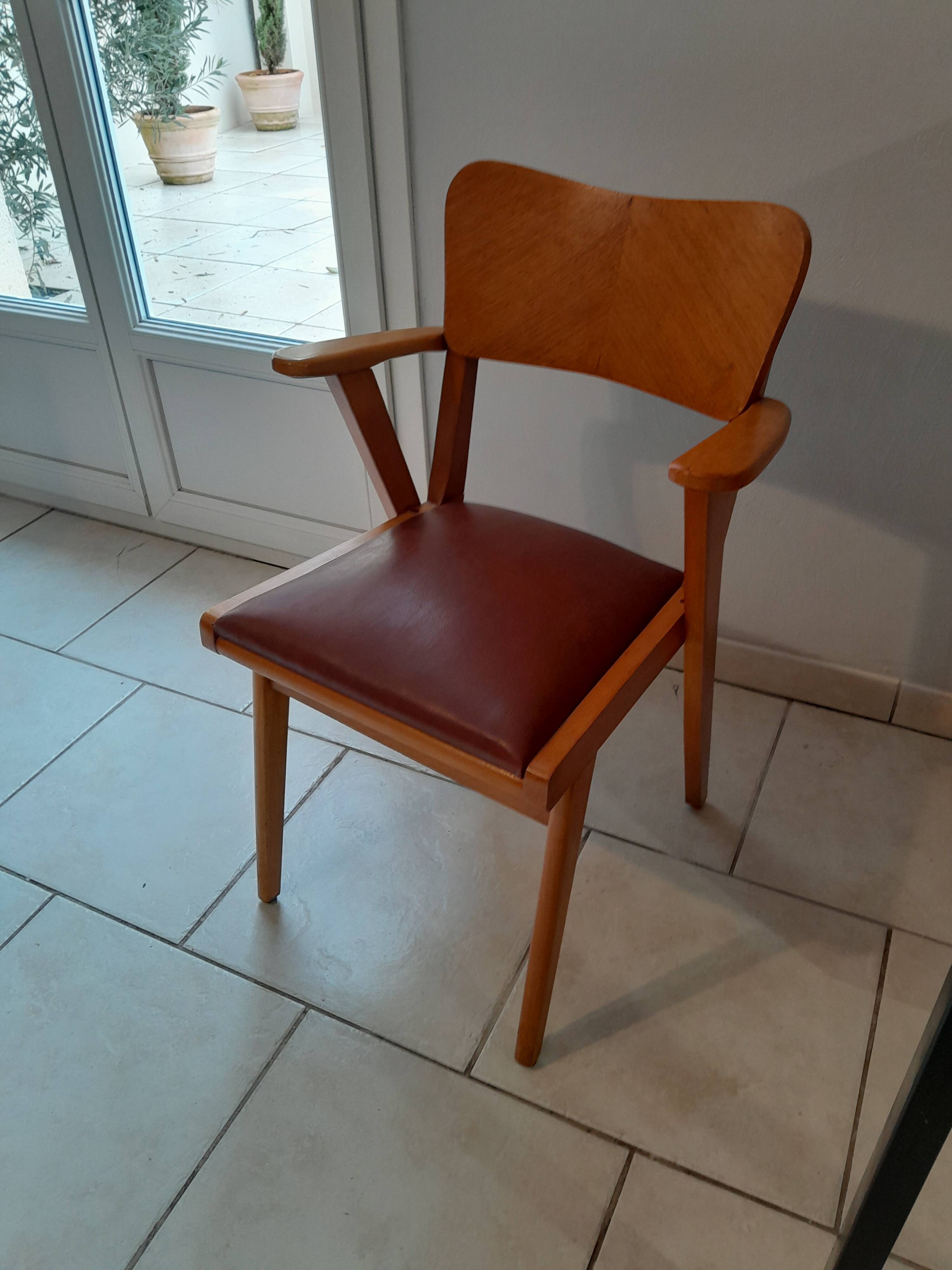 Vintage bridge armchair from the 50s