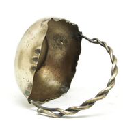 Basket sugar bowl, Art Nouveau, silver-plated brass, Norblin, Poland, early 20th century