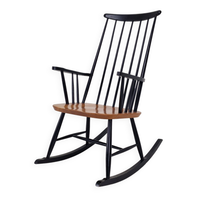Chaise berçante conçue par Ilmari Tapiovaara pour Asko, Finlande, années 1960.