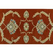 1970s Vintage Turkish Oushak Handmade Wool Cotton Orange Area Rug 173x230