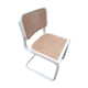 Chaise Cesca blanche Marcel Breuer edition italienne années 70
