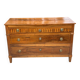 Commode noyer marqueterie brillant époque XVIII ème